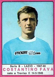 Cromo Costantino Fava - Calciatori 1967-1968 - Panini