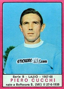 Sticker Piero Cucchi - Calciatori 1967-1968 n. 341 - Panini