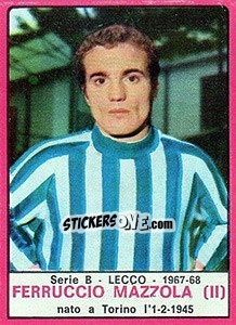 Sticker Ferruccio Mazzola - Calciatori 1967-1968 - Panini