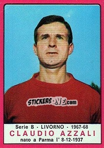 Sticker Claudio Azzali - Calciatori 1967-1968 n. 361 - Panini