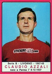 Cromo Claudio Azzali - Calciatori 1967-1968 - Panini