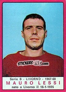 Sticker Mauro Lessi - Calciatori 1967-1968 n. 363 - Panini