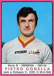 Sticker Pietro Gonella - Calciatori 1967-1968 n. 377 - Panini