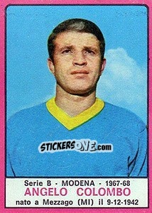 Sticker Angelo Colombo - Calciatori 1967-1968 - Panini