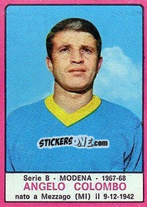 Sticker Angelo Colombo - Calciatori 1967-1968 n. 383 - Panini