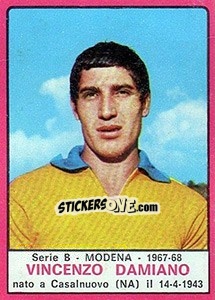 Sticker Vincenzo Damiano - Calciatori 1967-1968 n. 394 - Panini