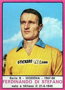Sticker Ferdinando Di Stefano - Calciatori 1967-1968 n. 395 - Panini
