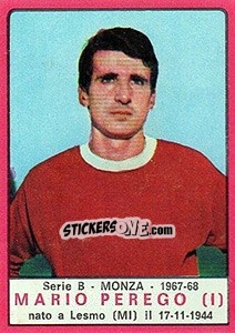 Figurina Mario Perego I - Calciatori 1967-1968 - Panini