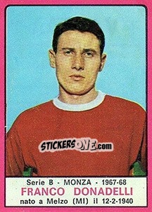 Cromo Franco Donadelli - Calciatori 1967-1968 - Panini