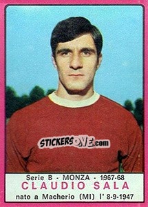 Cromo Claudio Sala - Calciatori 1967-1968 - Panini