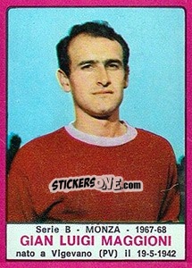 Cromo Gian Luigi Maggioni - Calciatori 1967-1968 - Panini