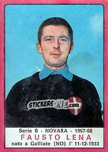 Cromo Fausto Lena - Calciatori 1967-1968 - Panini