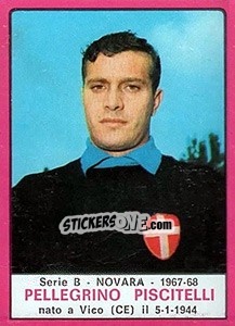 Sticker Pellegrino Piscitelli - Calciatori 1967-1968 n. 411 - Panini