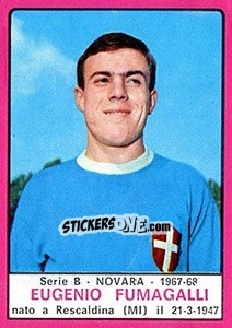 Sticker Eugenio Fumagalli - Calciatori 1967-1968 n. 412 - Panini