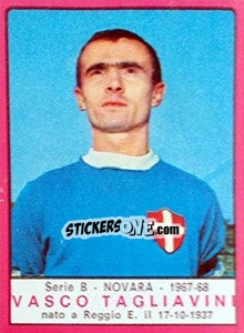 Figurina Vasco Tagliavini - Calciatori 1967-1968 - Panini