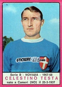 Sticker Celestino Testa - Calciatori 1967-1968 n. 415 - Panini