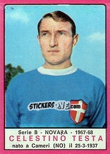 Cromo Celestino Testa - Calciatori 1967-1968 - Panini