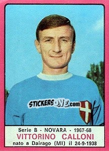 Sticker Vittorino Calloni - Calciatori 1967-1968 - Panini