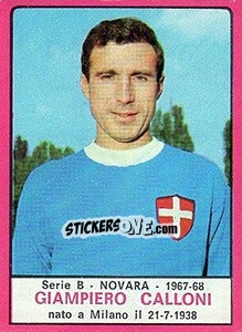 Cromo Giampiero Calloni - Calciatori 1967-1968 - Panini