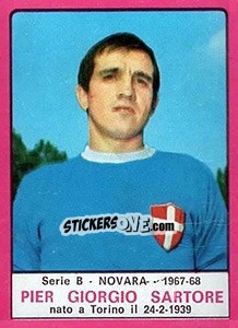 Sticker Pier Giorgio Sartore - Calciatori 1967-1968 n. 418 - Panini