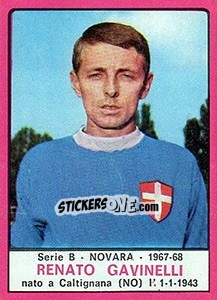 Sticker Renato Gavinelli - Calciatori 1967-1968 n. 420 - Panini