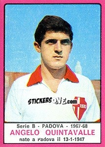 Figurina Angelo Quintavalle - Calciatori 1967-1968 - Panini