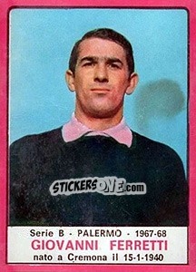 Sticker Giovanni Ferretti - Calciatori 1967-1968 n. 435 - Panini