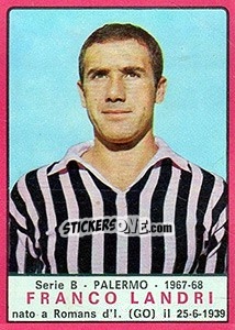 Sticker Franco Landri - Calciatori 1967-1968 - Panini