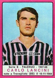 Figurina Carlo Lancini - Calciatori 1967-1968 - Panini