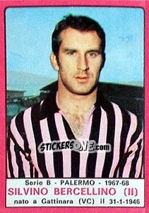 Sticker Silvino Bercellino II - Calciatori 1967-1968 - Panini