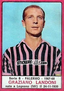 Figurina Graziano Landoni - Calciatori 1967-1968 - Panini