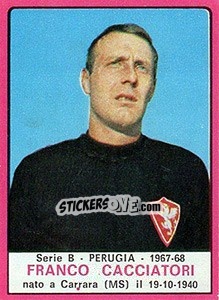 Sticker Franco Cacciatori - Calciatori 1967-1968 n. 448 - Panini