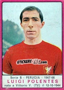 Sticker Luigi Polentes - Calciatori 1967-1968 - Panini