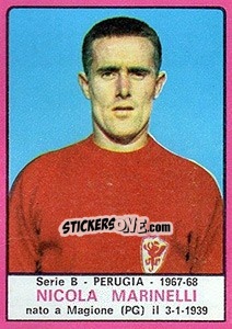 Sticker Nicola Marinelli - Calciatori 1967-1968 n. 454 - Panini