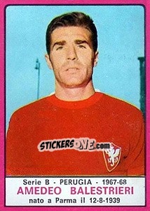 Sticker Amedeo Balestrieri - Calciatori 1967-1968 n. 456 - Panini