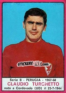 Sticker Claudio Turchetto - Calciatori 1967-1968 n. 457 - Panini