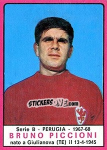 Figurina Bruno Piccioni - Calciatori 1967-1968 - Panini