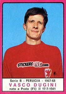 Sticker Vasco Dugini - Calciatori 1967-1968 n. 459 - Panini