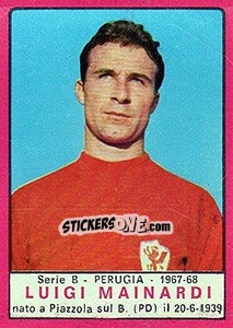 Sticker Luigi Mainardi - Calciatori 1967-1968 - Panini