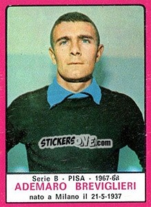 Sticker Ademaro Breviglieri - Calciatori 1967-1968 n. 463 - Panini