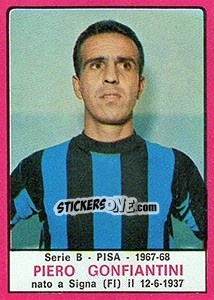 Sticker Piero Gonfiantini - Calciatori 1967-1968 n. 465 - Panini