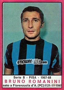 Figurina Bruno Romanini - Calciatori 1967-1968 - Panini