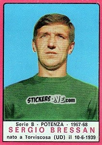 Sticker Sergio Bressan - Calciatori 1967-1968 - Panini