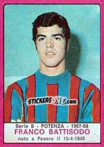 Sticker Franco Battisodo - Calciatori 1967-1968 - Panini