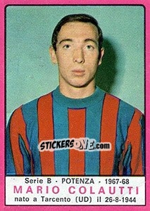Sticker Mario Colautti - Calciatori 1967-1968 n. 481 - Panini