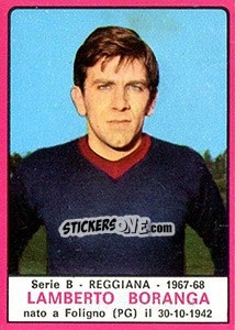 Sticker Lamberto Boranga - Calciatori 1967-1968 n. 489 - Panini