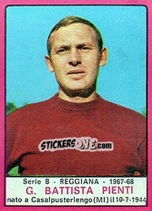 Sticker G. Batista Pienti - Calciatori 1967-1968 - Panini