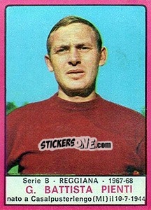 Sticker G. Batista Pienti - Calciatori 1967-1968 n. 497 - Panini