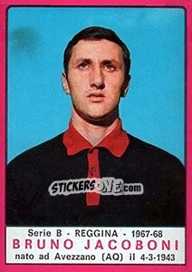 Cromo Bruno Jacoboni - Calciatori 1967-1968 - Panini