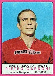 Sticker Pietro Gardoni - Calciatori 1967-1968 - Panini